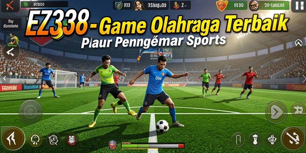 Tampilan gameplay menarik dari EZ338 yang penuh aksi olahraga.
