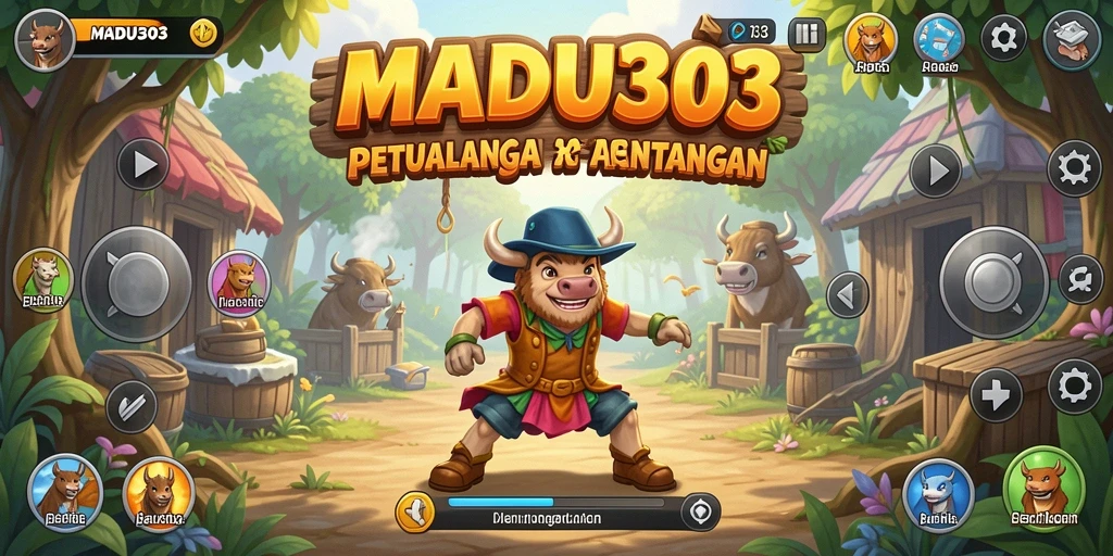 Tampilan gameplay seru dari MADU303 yang penuh aksi dan tantangan.