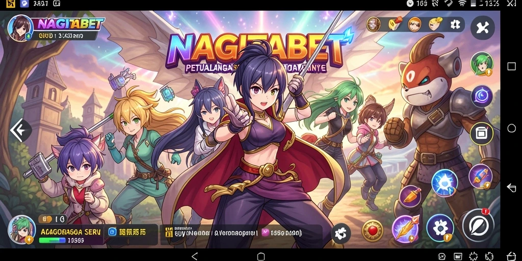 Gameplay seru di dunia anime yang penuh petualangan.