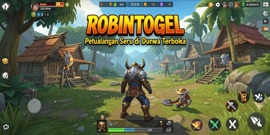Tampilan gameplay seru di dunia terbuka ROBINTOGEL.