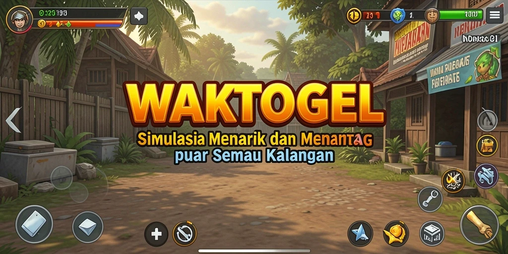 Screenshot WAKTOGEL menampilkan gameplay simulasi yang seru.